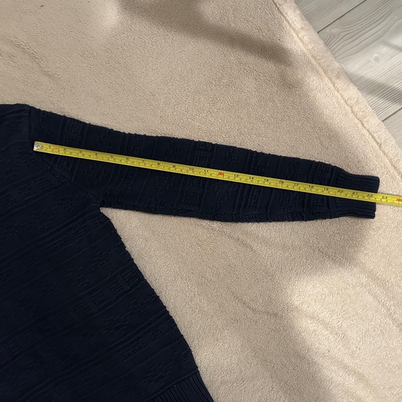 J.Crew Cable Crewneck Sweater in Navy - Men's Size XS - Picture 7 of 8